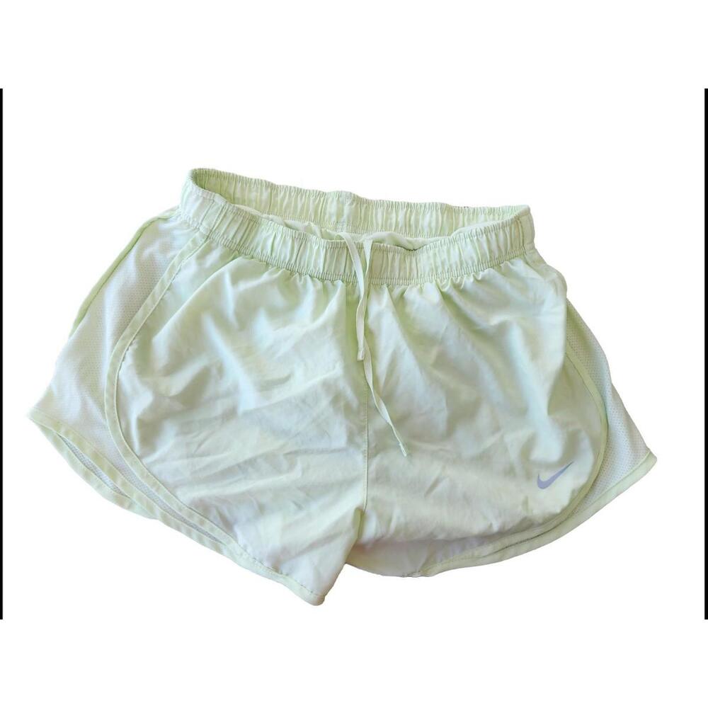 Nike Women's Dri Fit Athletic Green Running Shorts Size M